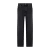 Saint Laurent Mick Long Straight-leg Jeans In Black