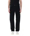Saint Laurent Aint Baggy Jean Sn34 In Black