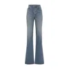 Saint Laurent 70s Jeans With Flared Boot-cut Leg In Blue