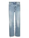 Saint Laurent Low-rise Jeans In Blue