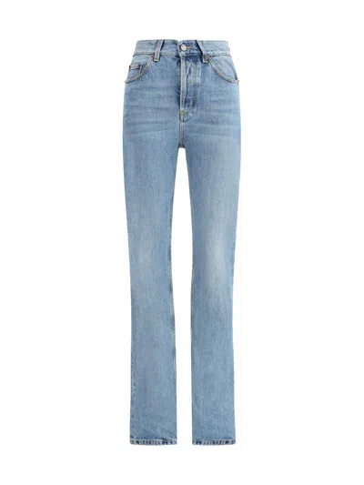 Saint Laurent 90s-inspired Slim-fit Jeans In Denim In Blue