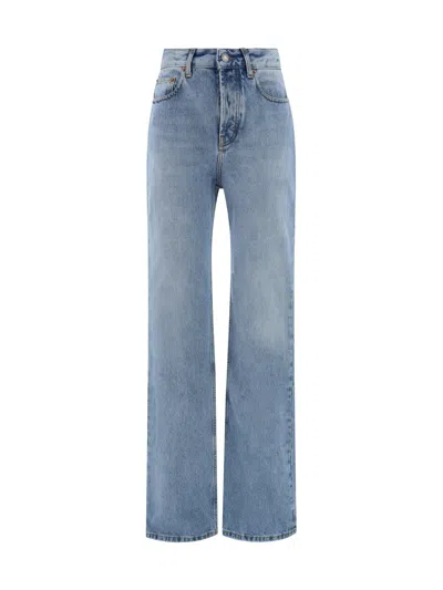 Saint Laurent Pants In Lightblue