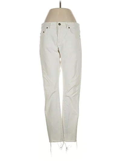 Pre-owned Saint Laurent Jeans In Ivory