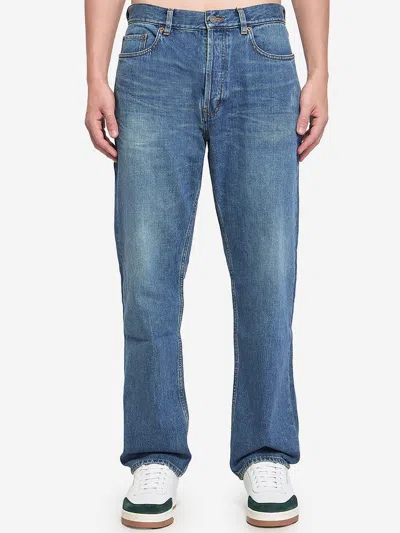 Saint Laurent Mick Denim Pants In Blue
