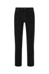 Saint Laurent Denim Jeans With Back Pockets And Belt Loops In Oklahoma Black