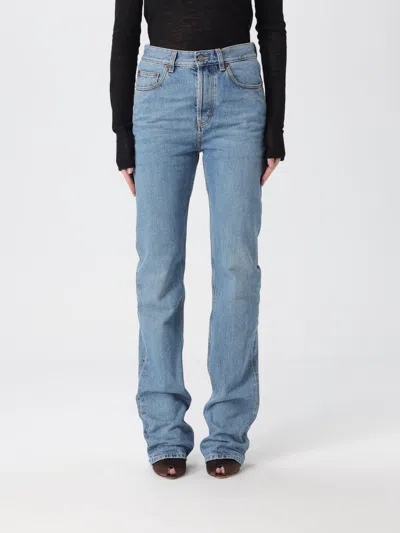 Saint Laurent Jeans  Woman Color Sky In Blue