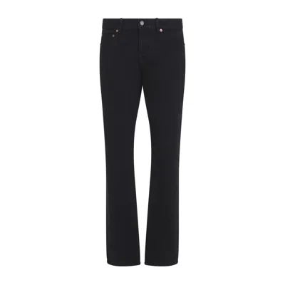 Saint Laurent Jeans Slim Fit In Denim In Black