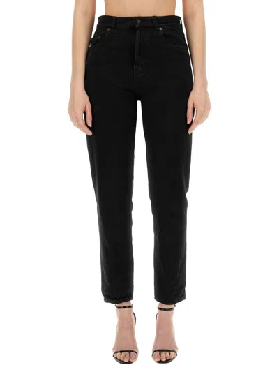 Saint Laurent Jeans Vanessa In Carbon/black