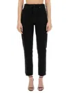 Saint Laurent Vanessa Straight-leg-jeans Mit Hohem Bund In Black