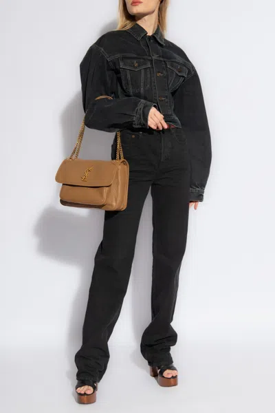 Saint Laurent Jeans With Straight Legs In Black