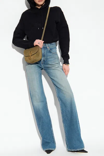Saint Laurent Jeans With Straight Legs In Blue