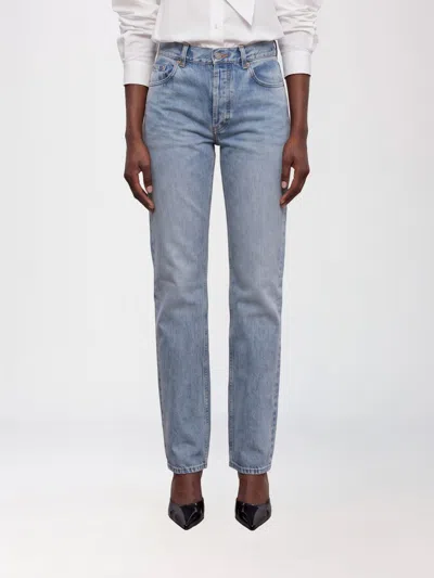 Saint Laurent Jeans Woman In Blue
