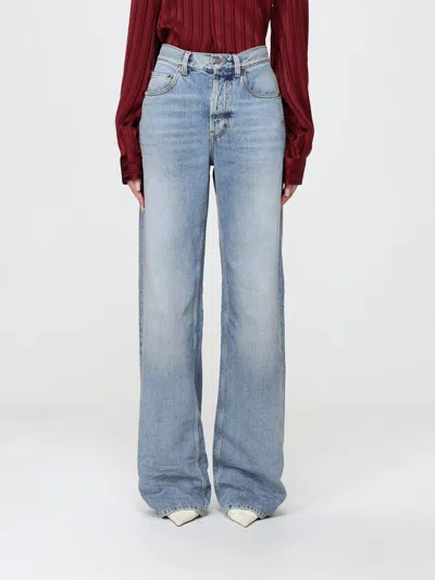 Saint Laurent Jeans Woman In Blue