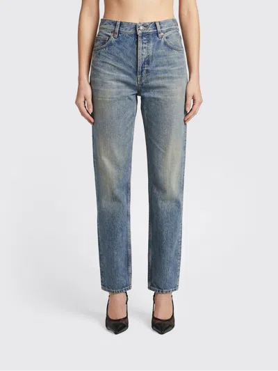 Saint Laurent Jeans Woman  In Blue