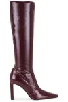 Saint Laurent Jerome Boot In Burgundy