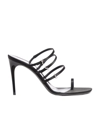 SAINT LAURENT JERRY 95MM SATIN MULES