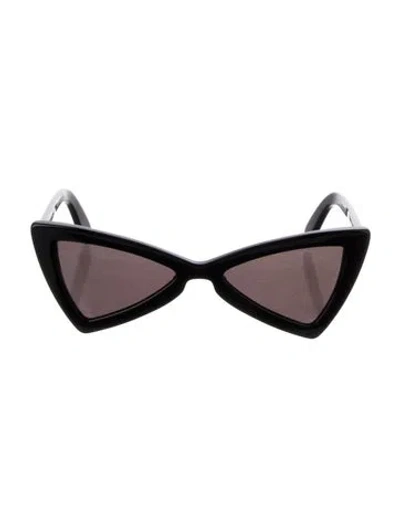 Pre-owned Saint Laurent Jerry Cat-eye Sunglasses In Black