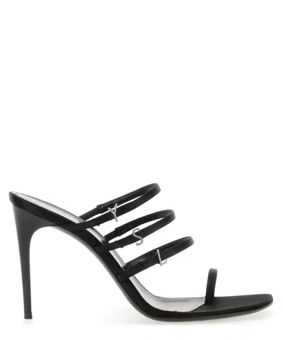 Saint Laurent Jerry Heeled Sandals In Black