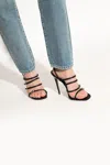 Saint Laurent 'jerry' Heeled Sandals In Black