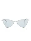 Saint Laurent Jerry Logo-embossed Sunglasses In Black