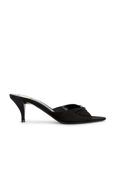 Saint Laurent Jerry Mule Sandal In Black