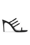 Saint Laurent Jerry 95mm Satin Mules In Black