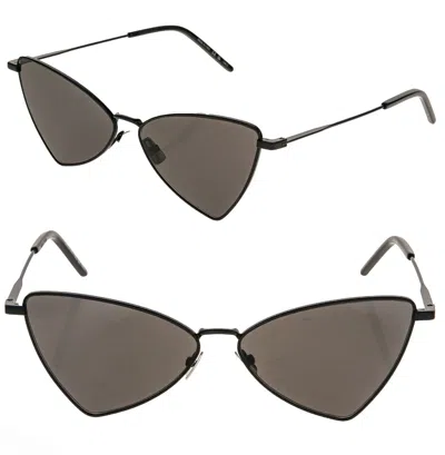 Pre-owned Saint Laurent Jerry Ysl 303 002 Black Angular Metal Fashion Sunglasses Sl303