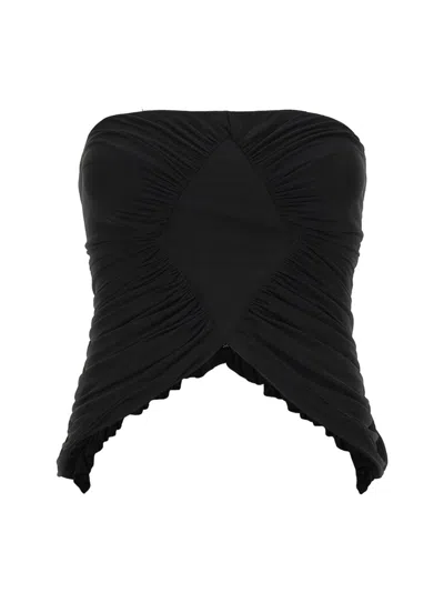 SAINT LAURENT SAINT LAURENT JERSEY BUSTIER TOP