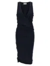 Saint Laurent V-necked Sleelvess Dress