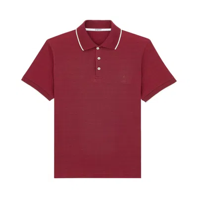 Pre-owned Saint Laurent Jersey Polo 'bordeaux/naturel' | Brown | Men's Size M