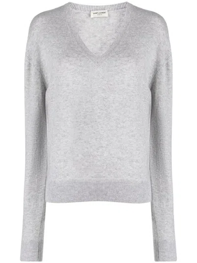 Saint Laurent Jerseys & Knitwear In Grey