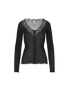 Saint Laurent Lace-trimmed Semi-sheer Silk Top In Black