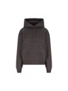 Saint Laurent Organic Cotton Sweatshirt With Frontal Logo Embroidery In Gray