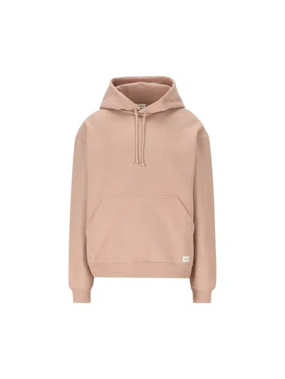 Saint Laurent Luxury Cotton Blend Hoodie With Discrete Branding In Pink