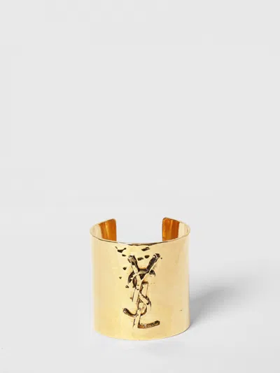 Saint Laurent Cassandre Gold-tone Cuff