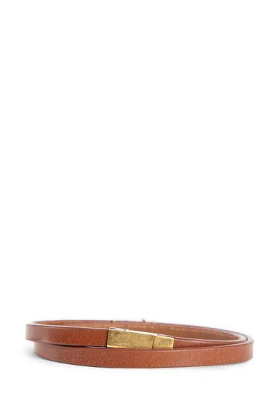 Saint Laurent Jewellery In Brown