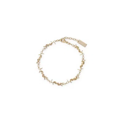 Saint Laurent Bracelets Metallic In Gold