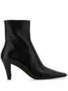 Saint Laurent Logo Boots In Black