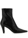 Saint Laurent Jill 75 Booties In Smooth Leather Shoes