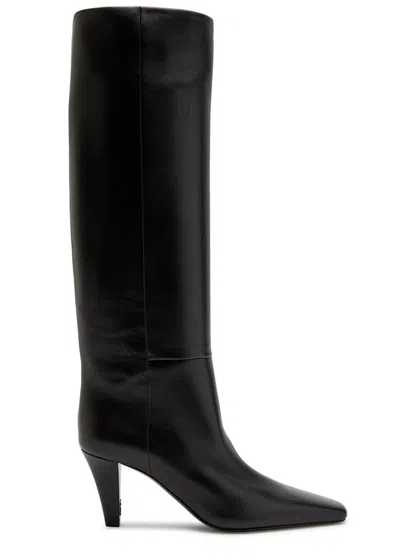 SAINT LAURENT SAINT LAURENT JILL 75 LEATHER KNEE-HIGH BOOTS