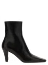 Saint Laurent Josie Embellished Leather Ankle Boots