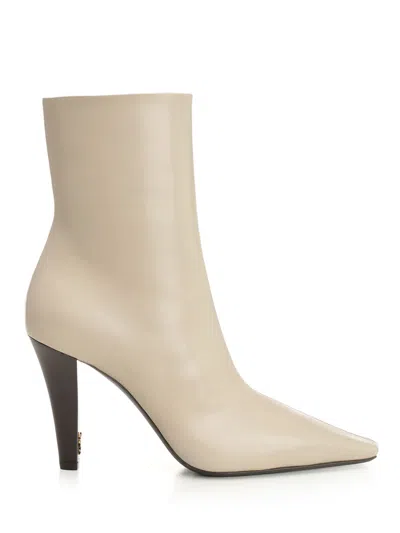 SAINT LAURENT JILL BOOTS BEIGE