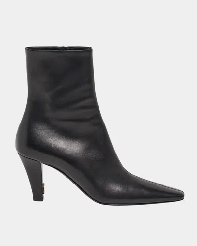 SAINT LAURENT JILL CALFSKIN ANKLE BOOTIES