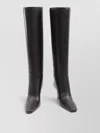 Saint Laurent Jill Knee Boots Leather Squared Toe In Multi