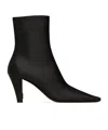 Saint Laurent Logo Boots In Black