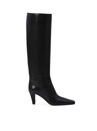 Saint Laurent Jill Leather Boots In Black