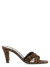 Saint Laurent 'jill' Mules In Animal Print