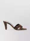 Saint Laurent 'jill' Mules In Animal Print