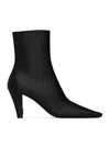 Saint Laurent Logo Boots In Black