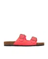 Saint Laurent Jimmy Double-strap Sandals In Multicolor